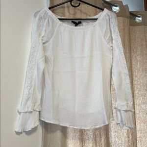 NWT Sanctuary Tropicana White Off-Shoulder Women's Top Size Small